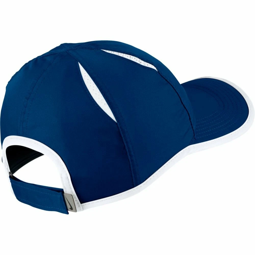 NEW Nike Adult Unisex Featherlight Tennis DRI FIT Cap Hat Blue White 679421 408