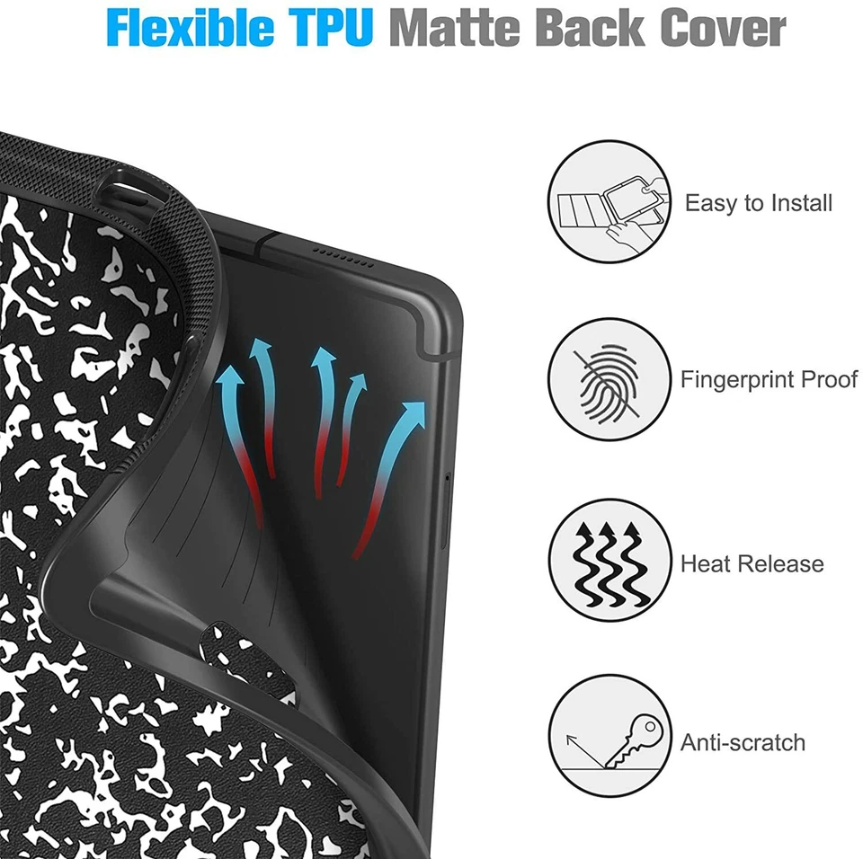 Case For Samsung Galaxy Tab S6 Lite 10.4'' 2024/2022 Soft TPU Back Cover Stand - Image 3 of 4