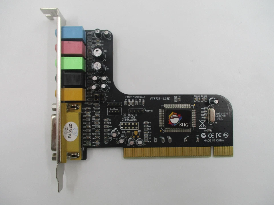 SIIG ATF2350X0507 IC-510012-S2 PCI 5.1 Sound Card Tested Working - Image 4 of 4