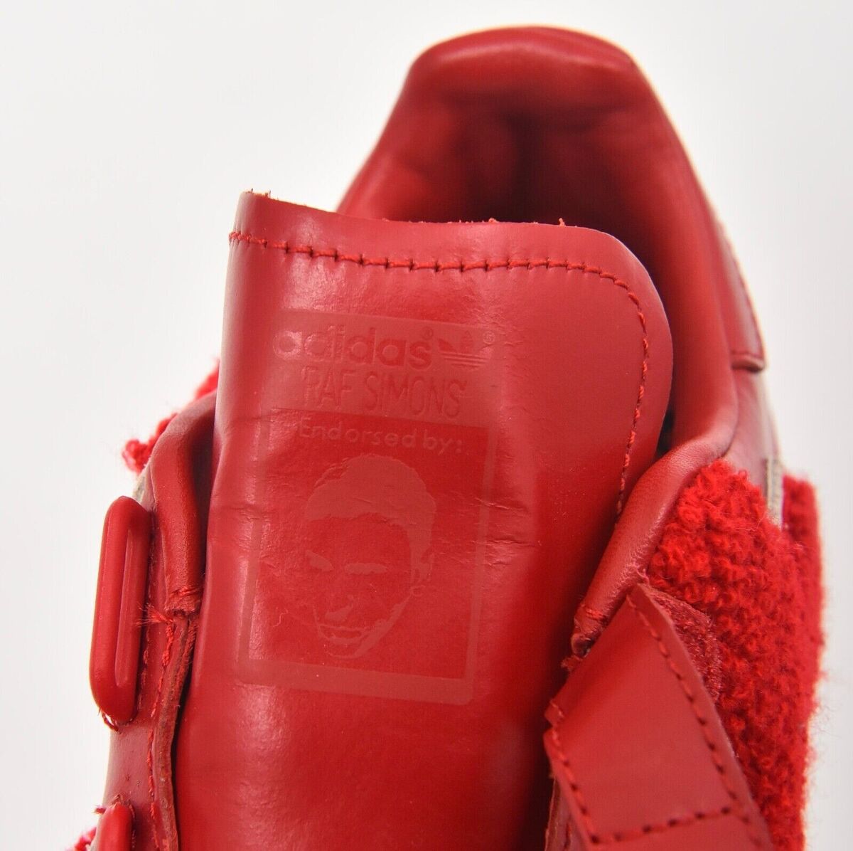 New Adidas X Raf Simons Red Stan Smith Comfort Badge EU 42 New Adidas X Raf Simons Red Stan Smith Comfort Badge EU 42