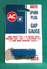 NOS Vintage AC Spark Plug GG15 Jack Knife Type Gap Gauge .020"-.090" w/File