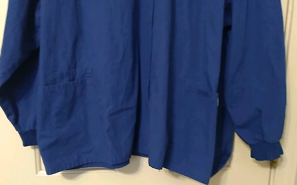 Cherokee Workwear Authentic Scrubs Unisex 3XL Blue Long Sleeve Jacket 3 pockets - Image 4 of 4