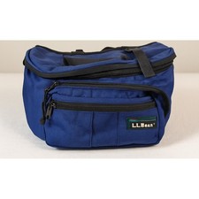 Vintage L.L. Bean Camera Shoulder Bag Blue USA Made | Adjustable Strap | Padded