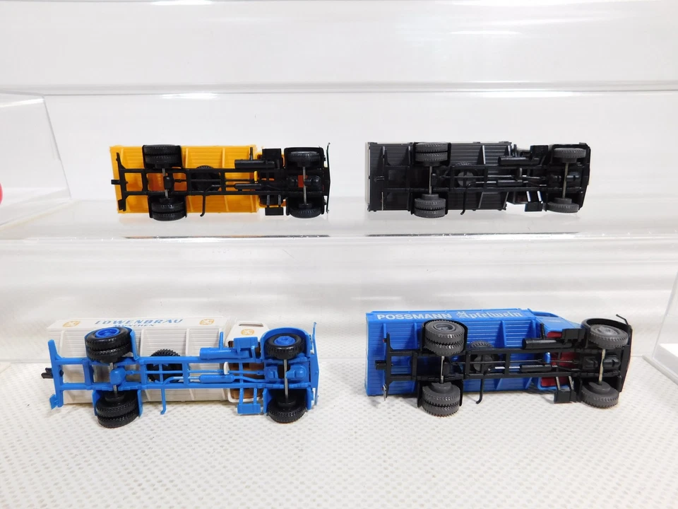 4X Brekina H0 1:87 Magirus 4106 Cardinal Bier DB Possmann SG+3X Box #DP221-0,5 - Immagine 3 di 4