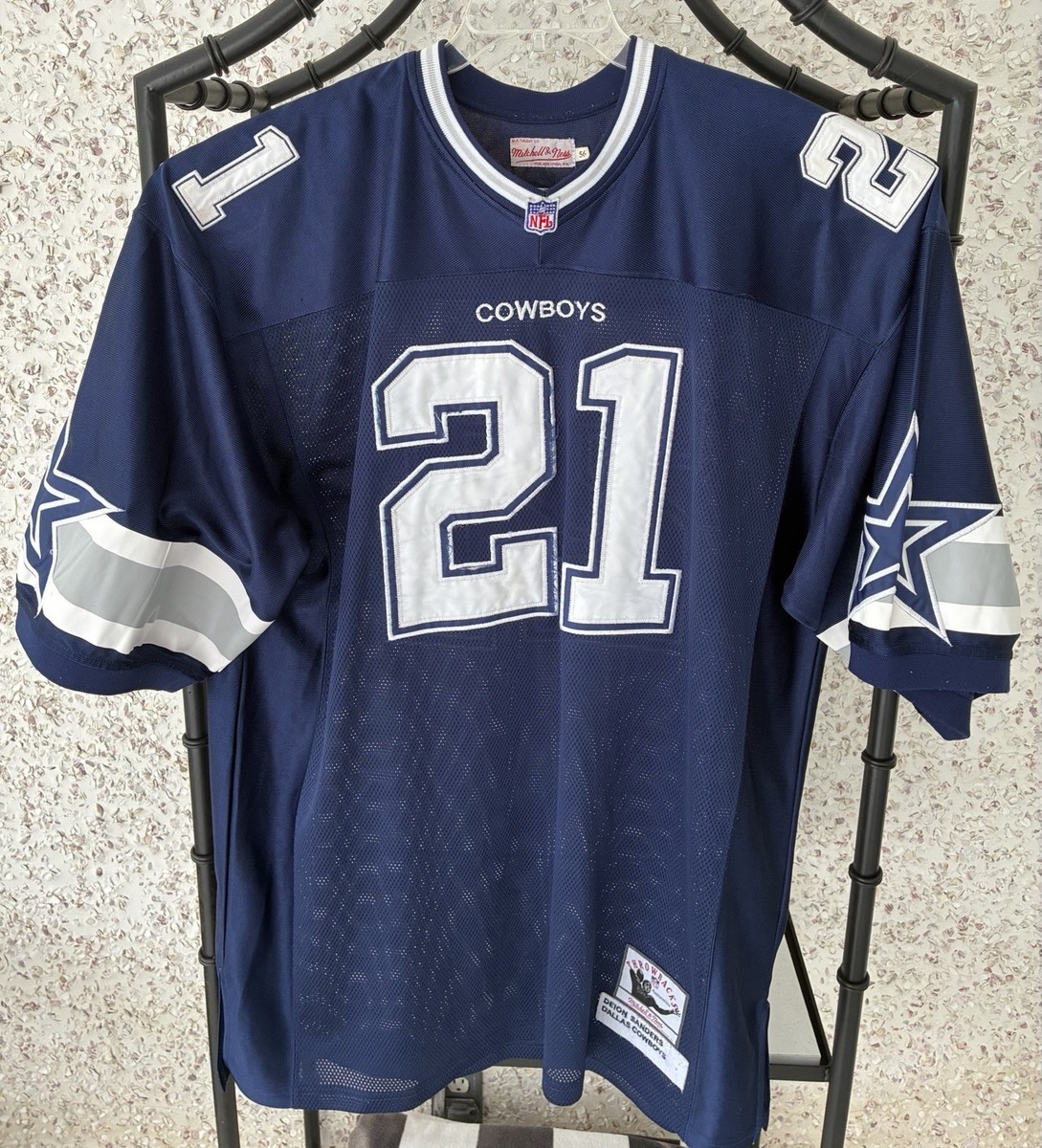 Dallas Cowboys Deion Sanders #21 Mitchell & Ness Throwback Jersey