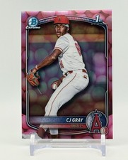 CJ Gray - 2025 Bowman Draft - 1st Bowman - Snack Pack SSP Bubble Gum- LA Angels