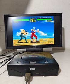 SEGA Saturn Black Model MK-80200A-50 Game Console European PAL Gray Key RARE