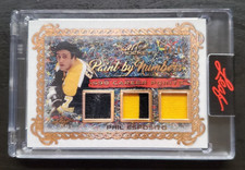 2022-23 Leaf Art of Hockey Phil Esposito Paint By Numbers Triple Relic 26/45