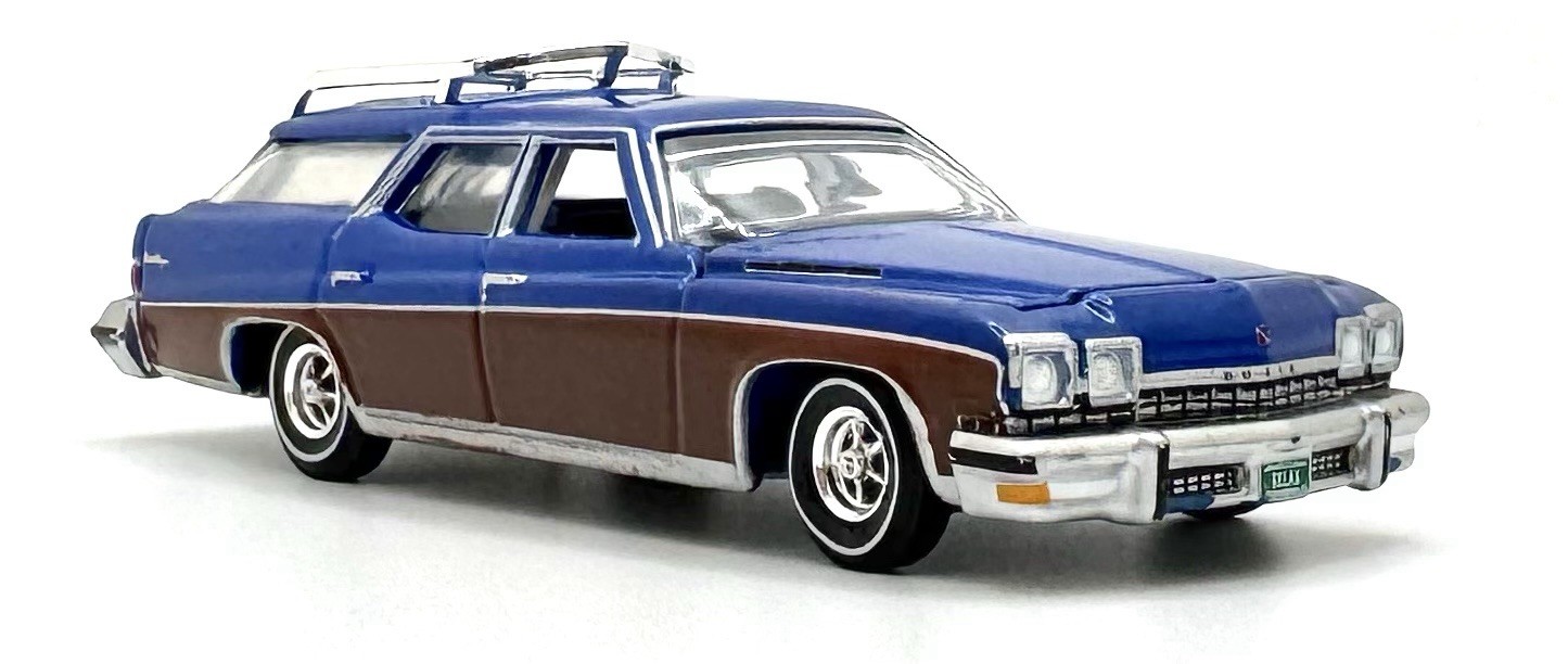 1975 Buick Estate Wagon 455 V8 - Mediterranean Blue Poly  - 1/64 "S" Scale -