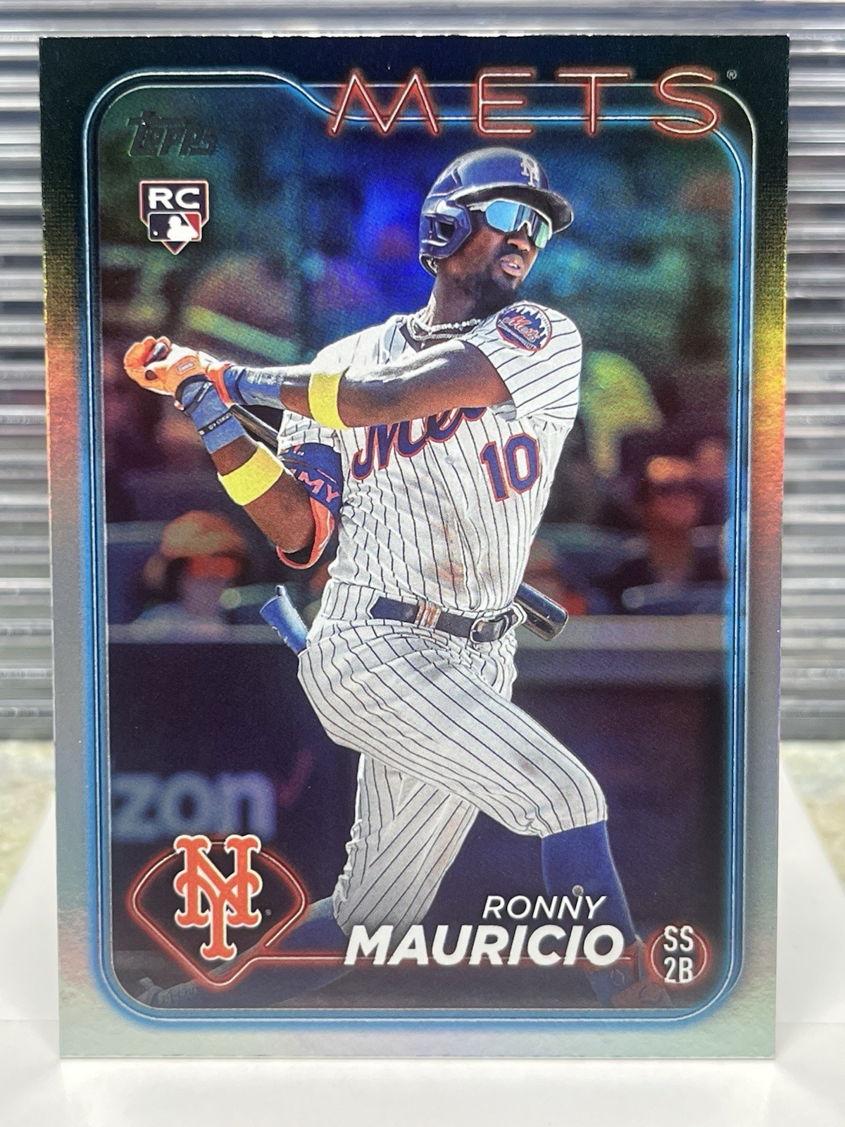 2024 Topps Series 1 #224 Ronny Mauricio Rainbow Foil RC New York Mets
