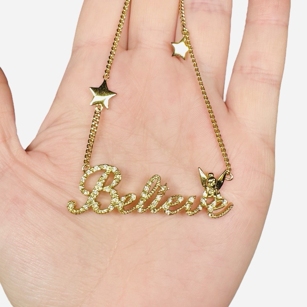 Disney Couture TinkerBell ネックレス+ピアス 14K金 Disney Couture Kingdom Tinkerbell 