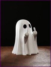 1pc middle finger ghost statue, 7.5cm terrifying ghost decoration, Halloween