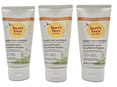 Burt's Bees Baby Maximum Strength Diaper Rash Ointment - 3/3 oz Tubes EXP 1/2027