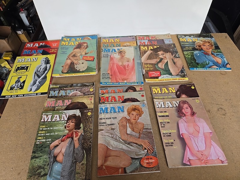 Lot Of 30 MODERN MAN VINTAGE  Magazines Used 1956-1964
