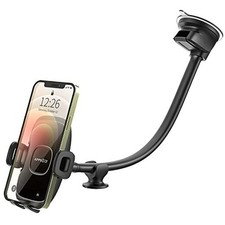 14'' Gooseneck Car Phone Holder,Heavy Duty Phone Holder for Black Mirror