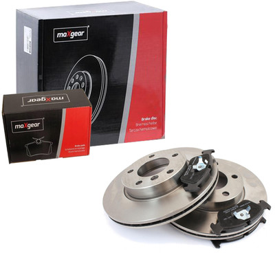 MAXGEAR Bremsbeläge + Bremsscheiben belüftet vorne für Mazda 6 Kombi GJ GH