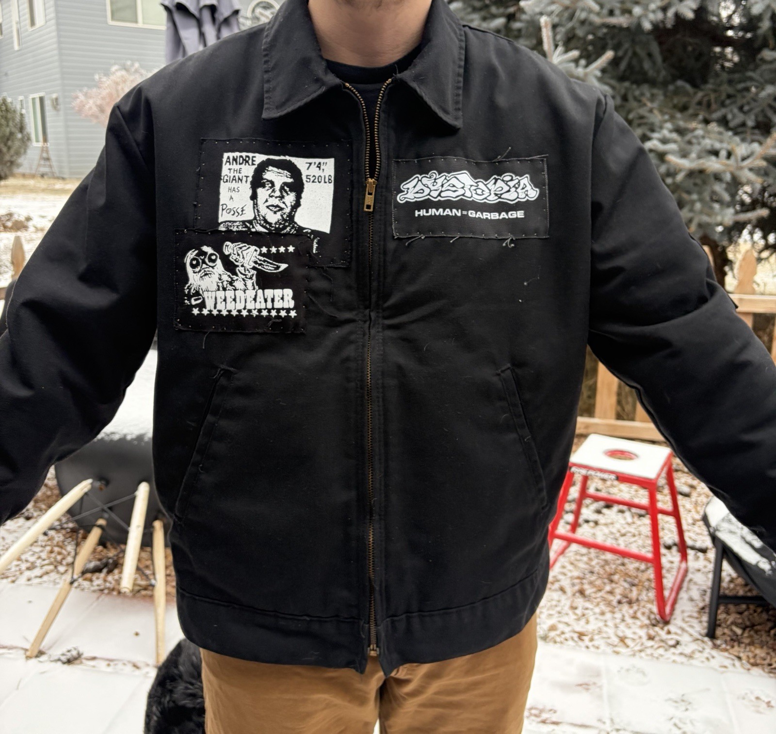 Punk Patchwork Jacket - image 1