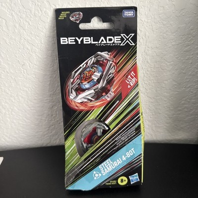 Hasbro Beyblade X Steel Samurai 4-80T Silver Red Balance Type Booster Toy New