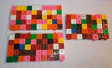Math Snap Cubes Set 140 Unifix Linking Building Blocks Manipulation Multi-Color