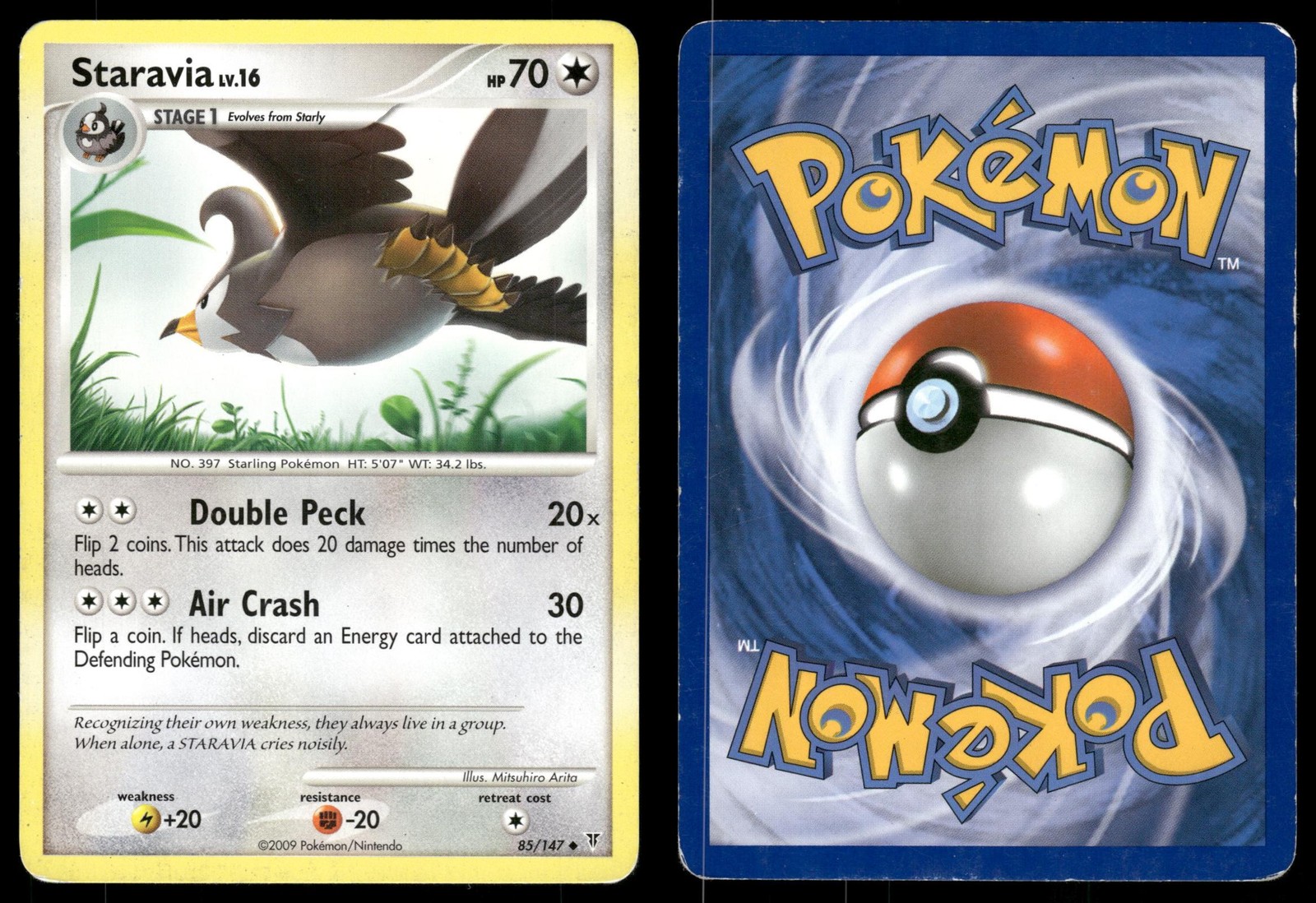 Staravia 85 HEAVILY PLAYED Supreme Victors 147 Pokemon