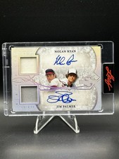 NOLAN RYAN JIM PALMER 2025 LEAF SPECTACULAR GAME USED AUTO GU PATCH  /15