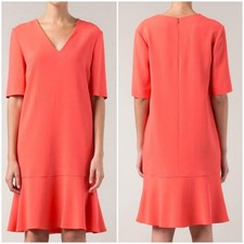 STELLA MCCARTNEY Pink Dress, Size AU 8 US 4 BNWT V-Neck Sleeves Shift Office