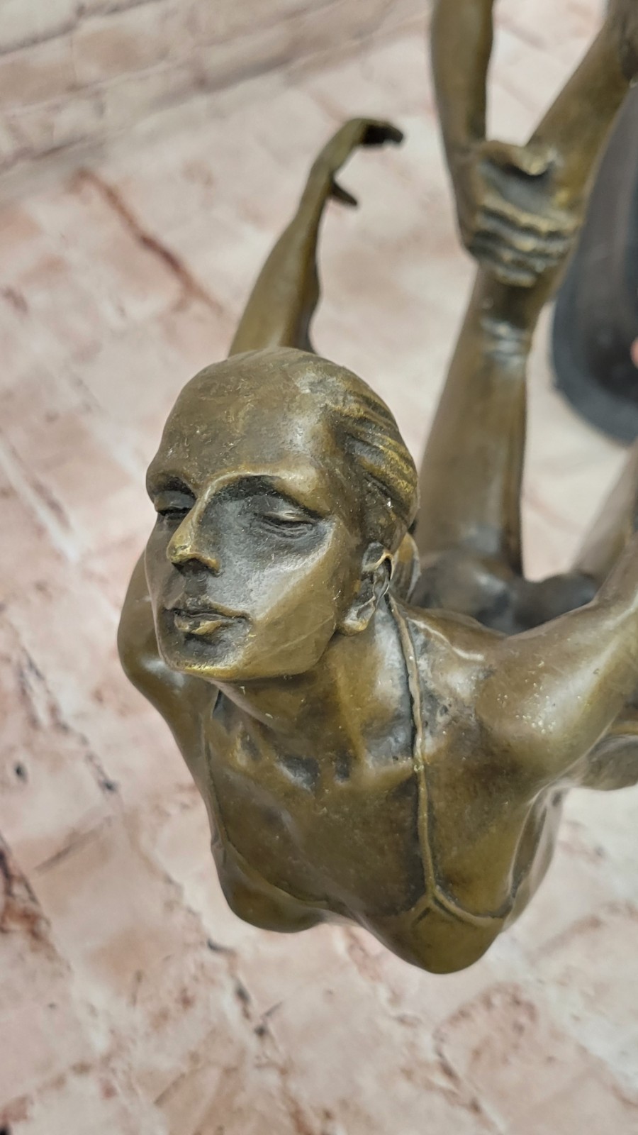 Hot Cast Original Depict Two Beautiful Ballerina Bronze Sculpture Marble