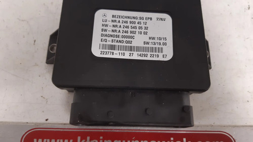 STEUERGERÄT HANDBREMSE Mercedes-Benz A (W176) 2014 A2469004512 / A2469003014