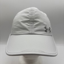 Under Armour Launch Run Hat Women White ISO-Chill Running Reflective Adjustable