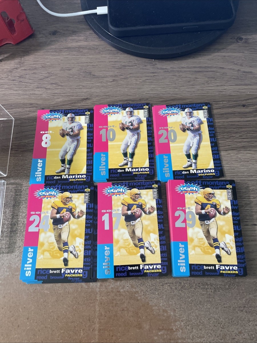 1995 Collectors Choice Crash The Game Football Silver Complete Set