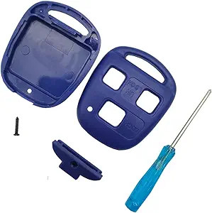 Upgraded Replacement Key Fob Keyless Entry Remote Shell Case fit f Color: Blue