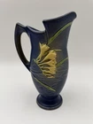 Vintage Roseville USA 20-10 Blue Pottery Pitcher Magnolia 10” Art Pottery Vase