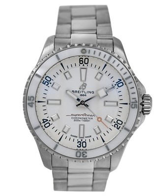 Breitling Superocean A17377211A1A1 White Dial Steel 36MM Ladies Automatic