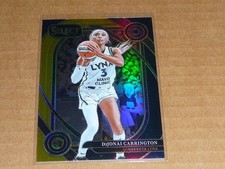 2025 Panini Select WNBA DIJONAI CARRINGTON BLACK GOLD PRIZM LYNX 1/5 COURTSIDE