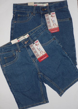 Lot 2 Levi's Slim Jean Shorts Youth Size 10 Reg Medium Blue Denim 7.5" Inseam