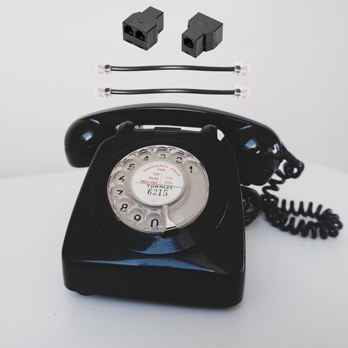 2 Stück RJ11-Telefonkabel-Splitter, 15 cm Kabel, 6P4C, 2 Anschlüsse, Telefo8929 - Bild 4 von 6