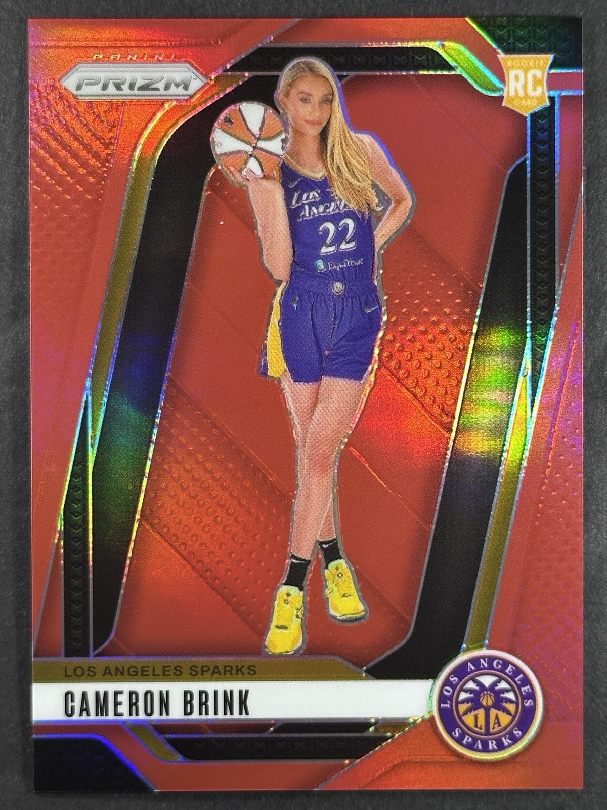 2024 Panini Prizm WNBA Cameron Brink Red Prizm /299 #143 RC