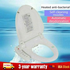 Smart Bidet Toilet Seat Cleaning 2 Nozzle  Air Dryer  Heated Seat Easy-Install