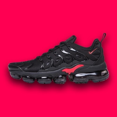 Nike Air VaporMax TN Plus black Red Womens Size Sneaker Running Shoes