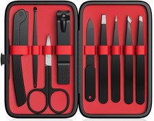 Tweezers Set,9 Pcs Professional Stainless Steel Tweezer Kit-Great Precisi, New