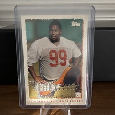 Topps 1995 Warren Sapp Rookie RC #229 Tampa Bay Buccaneers NFL Card. rookie card picture