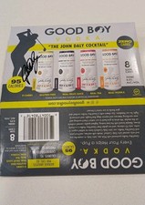 John Daly - Good Boy Vodka EMPTY, FLATTENED BOX -  PGA GOLF - AUTOGRAPH 