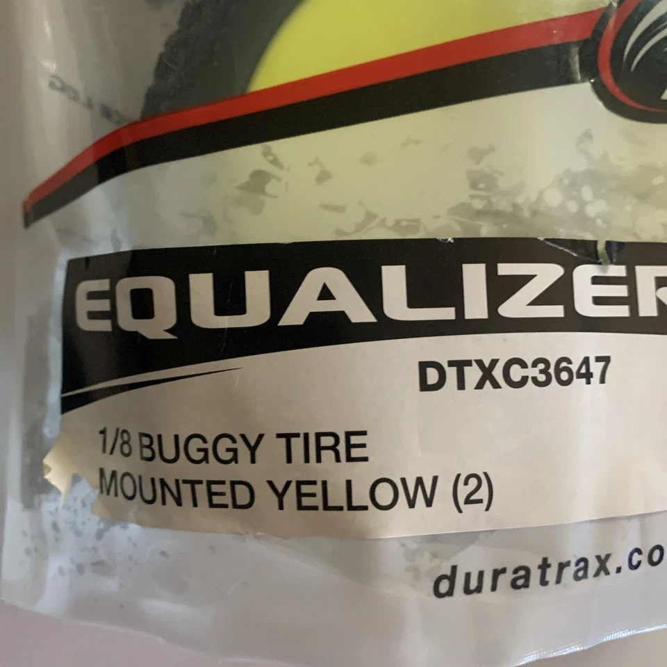 Duratrax Equalizer C2 Buggy Yellow Mounted Wheels DTXC3647 NEW - Image 3 of 4