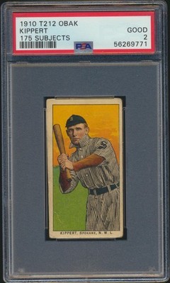 1910 T212 Obak 175 Subjects Ed Kippert PSA 2 Spokane NWL | eBay
