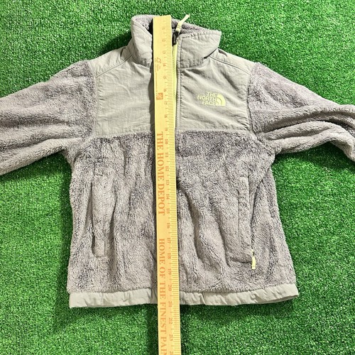 The North Face Youth Denali Jacket Girls S/P 7/8 Gray Fleece Polartec Zip Up - Picture 12 of 12