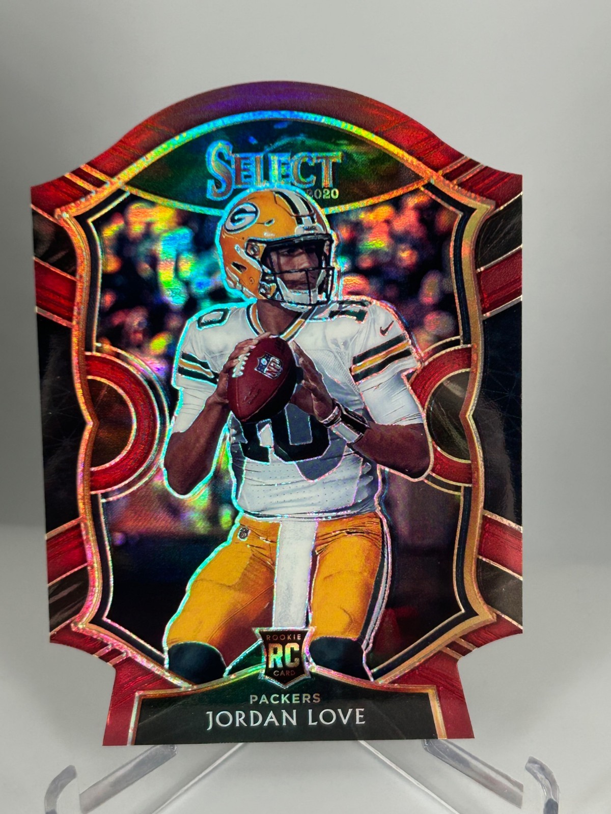 2020 Panini Select - Concourse Jordan Love #47 Red Prizm Die Cut Rookie