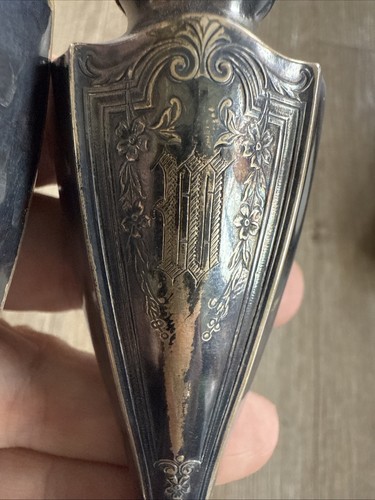 Antico shaker sale e pepe Evans 5” argento sterling 100 grammi con monogramma - Foto 6 di 19