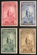 1936 International Philatelic Exhibition. Mint, colorful, full set of 4 (Lot 77)