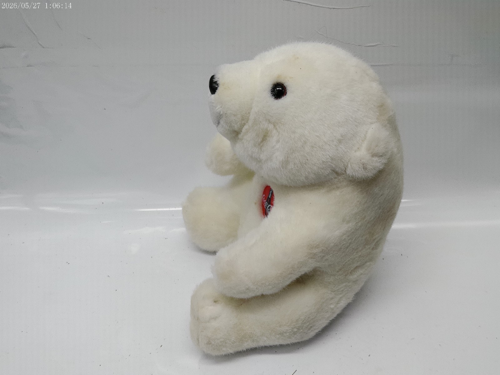 Vintage 1996 Coca Cola Stuffed Plush White Polar Bear NWT image 4