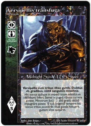 Renegade Garou Latin Promo V:TES VTES Vampire CCG